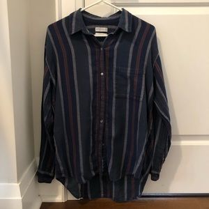Aritzia (Community) Striped linen button down
